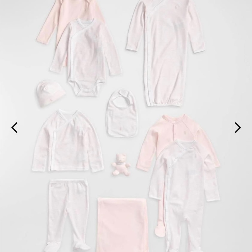 Polo by Ralph Lauren Kids Matching Set - Pink and White